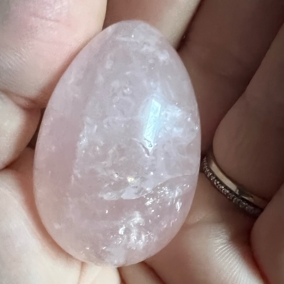Rose Quartz Egg - Picture 3 of 12